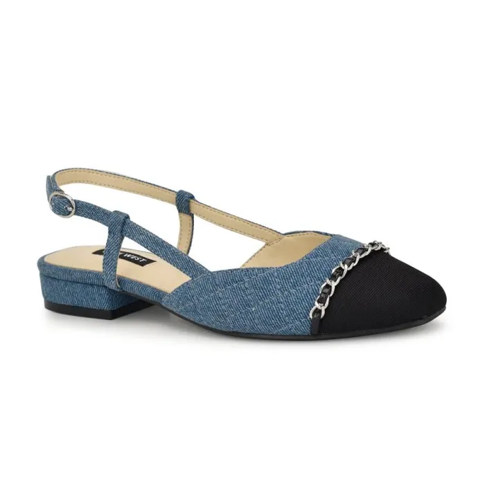 Charme Slingback Dress Flats Denimblack Women Nine West Heels Charme Slingback Dress Flats Denimblack Women Nine West Heels
