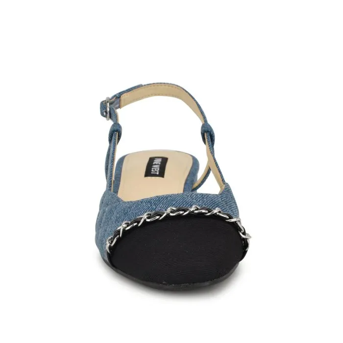 Charme Slingback Dress Flats Denimblack Women Nine West Heels Charme Slingback Dress Flats Denimblack Women Nine West Heels