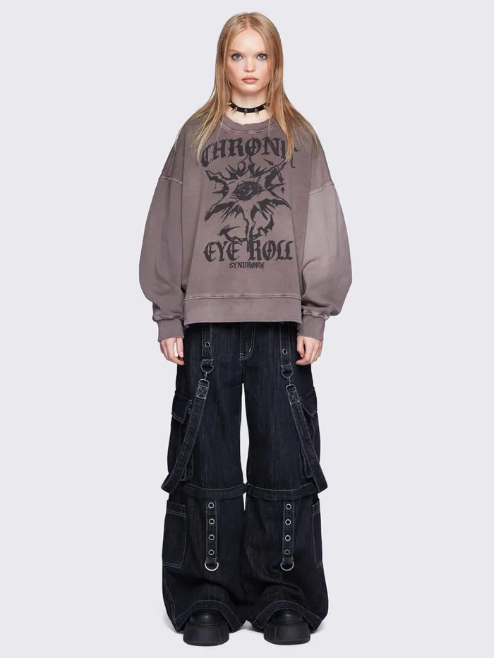Chronic Eye Roll Sweatshirt Women Minga London Sweatshirts and Hoodies