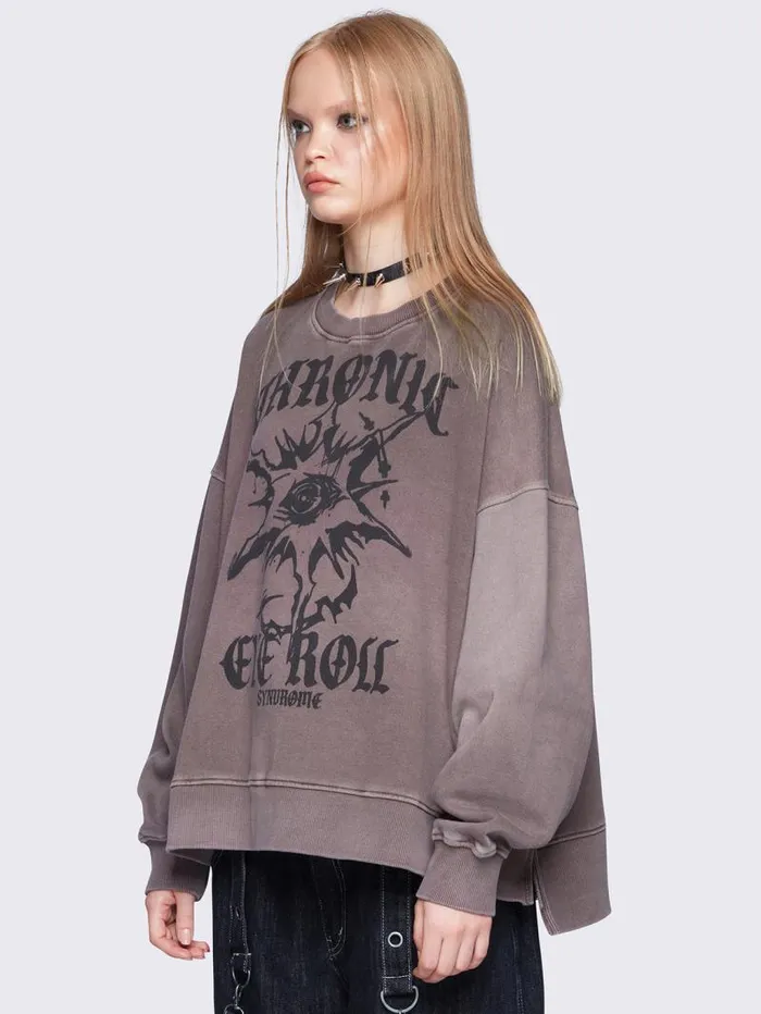 Chronic Eye Roll Sweatshirt Women Minga London Sweatshirts and Hoodies