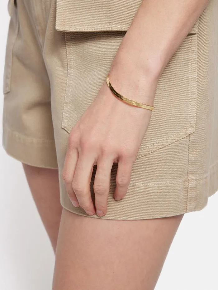 Chunky Snake Chain Bracelet Gold Women Jigsaw Jewellery