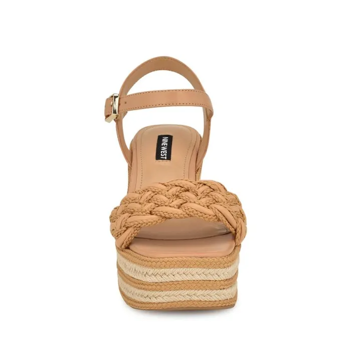 Cinka Woven Platform Sandals Light Natural Women Nine West Sandals Cinka Woven Platform Sandals Light Natural Women Nine West Sandals