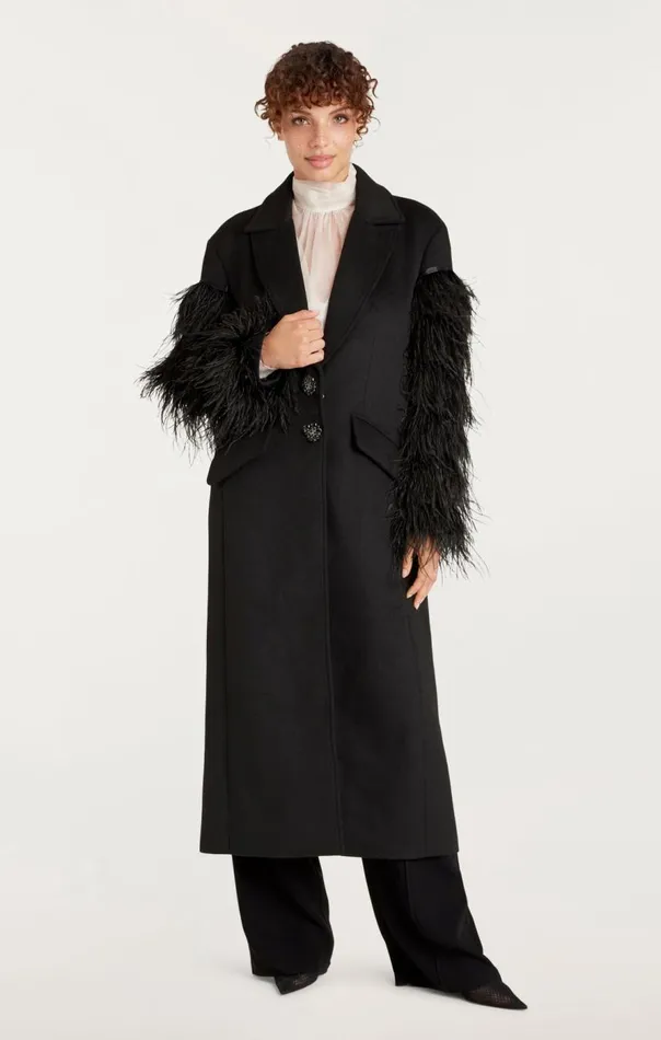 Cinq Sept Ali Coat Black Women Outerwear
