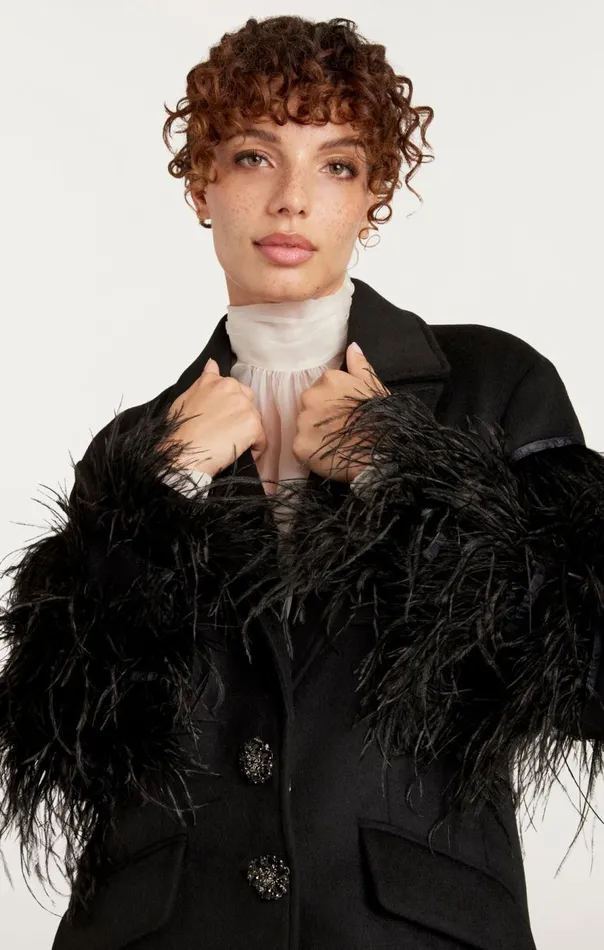 Cinq Sept Ali Coat Black Women Outerwear