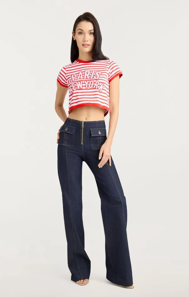 Cinq Sept Becka Tee Whitecherrytomato Women Tees