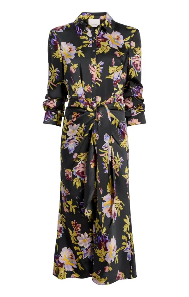 Cinq Sept Brigitte Floral Jacey Dress Blackmulti Women Midi