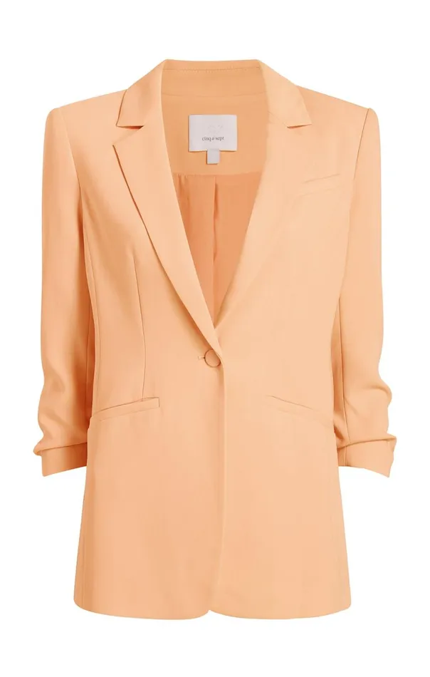 Cinq Sept Crepe Khloe Blazer Marmalade Women Blazers