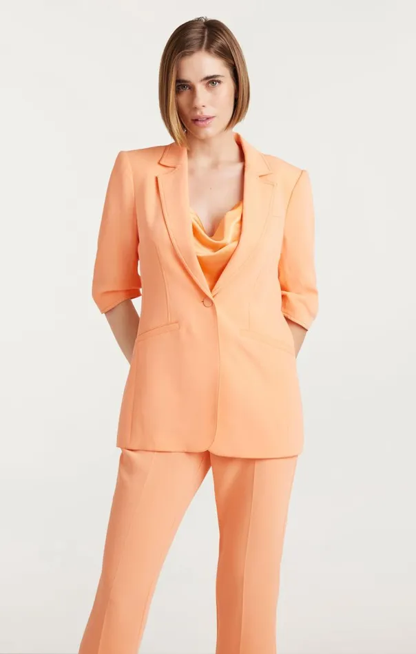 Cinq Sept Crepe Khloe Blazer Marmalade Women Blazers