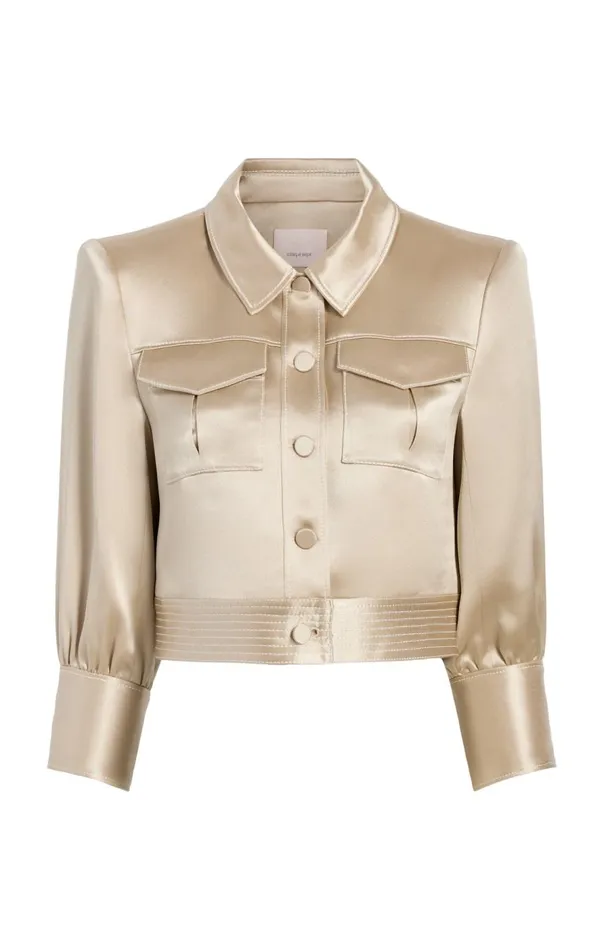 Cinq Sept Jenson Jacket Khakiivory Women Jackets