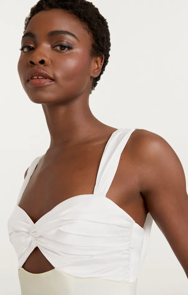 Cinq Sept Jillie Gown Ivory Women Cocktail and Evening