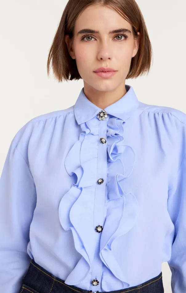 Cinq Sept Kadi Top Raincloud Women Long Sleeve Tops