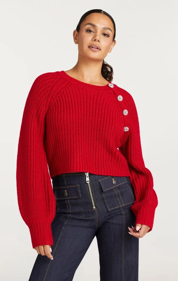 Cinq Sept Keren Pullover Redcurrant Women Sweaters and Knits