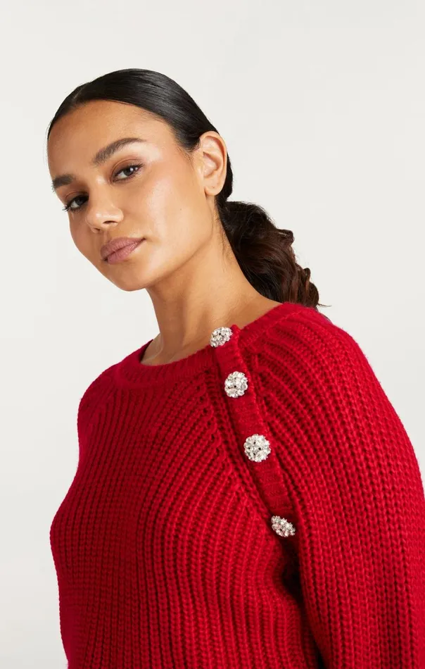 Cinq Sept Keren Pullover Redcurrant Women Sweaters and Knits