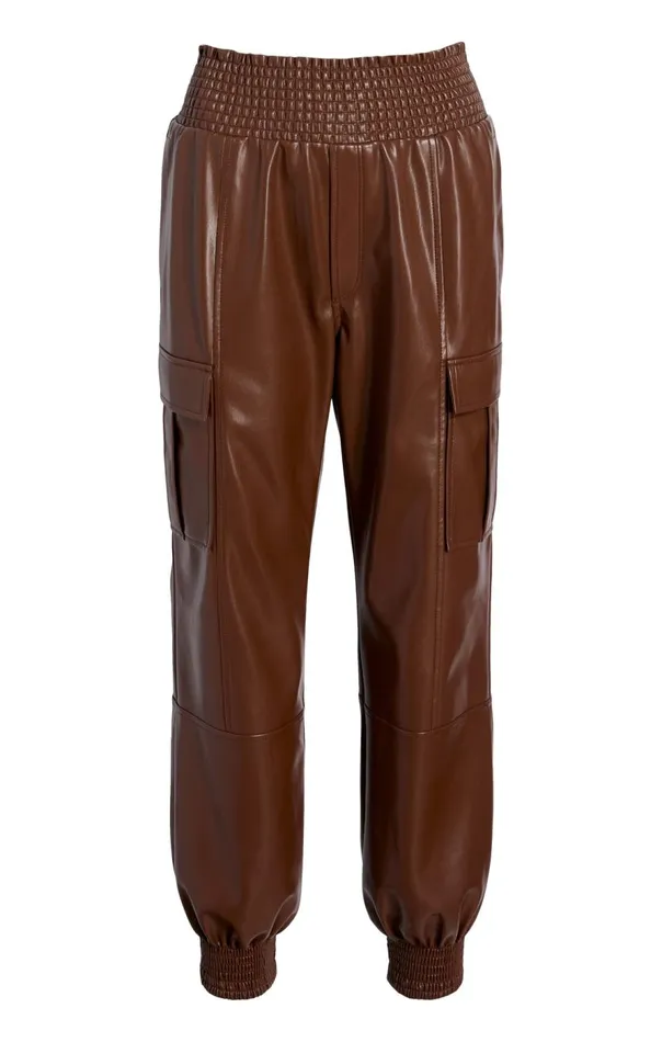 Cinq Sept Lite Vegan Leather Jenning Pants Espresso Women Pants