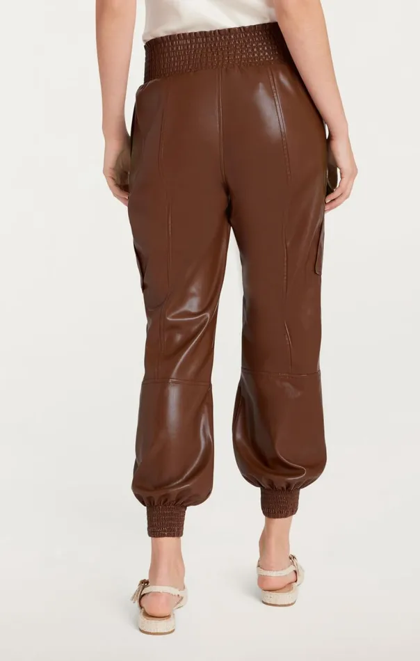 Cinq Sept Lite Vegan Leather Jenning Pants Espresso Women Pants