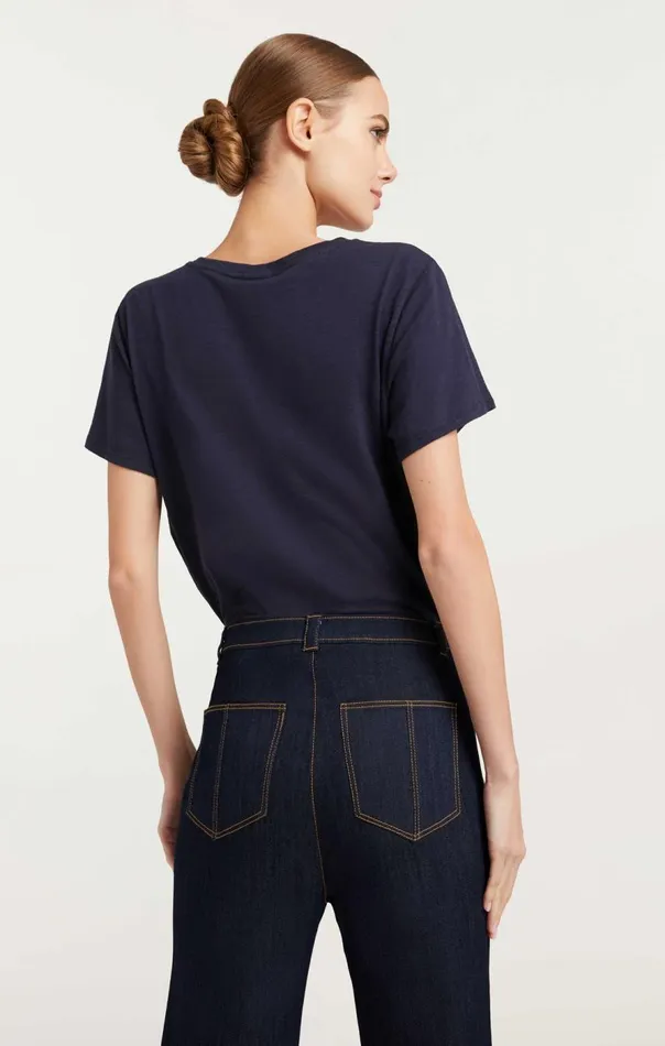 Cinq Sept Long Benji Pant Indigo Women Pants