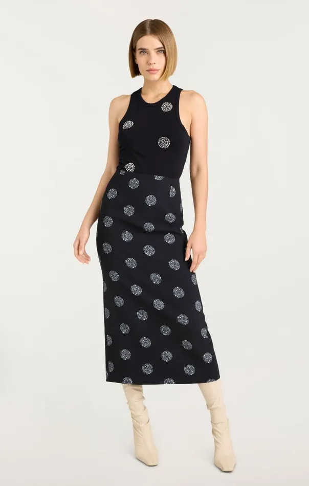 Cinq Sept Malti Skirt Blacksilver Women Skirts