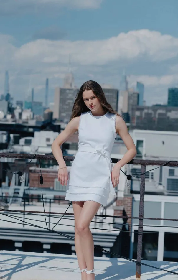 Cinq Sept Mindie Dress White Women Mini