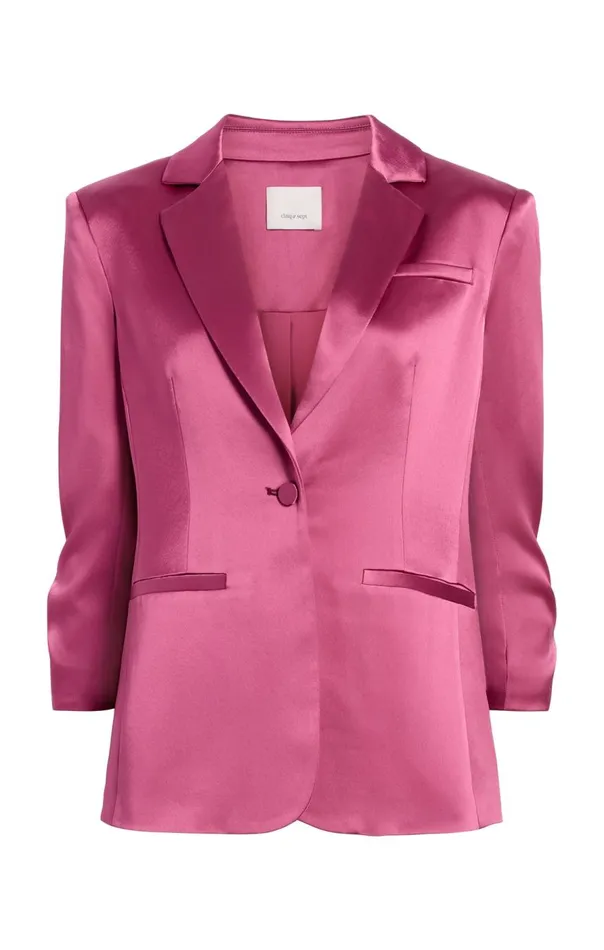 Cinq Sept Smooth Satin Khloe Blazer Darkube Women Blazers