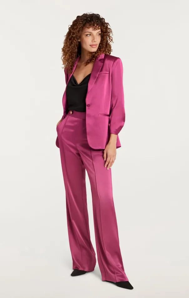 Cinq Sept Smooth Satin Khloe Blazer Darkube Women Blazers