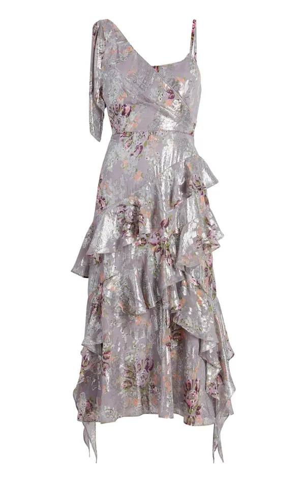 Cinq Sept Trevor Dress Greymulti Women Midi