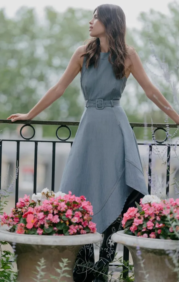 Cinq Sept Zelda Dress Lightindigo Women Midi