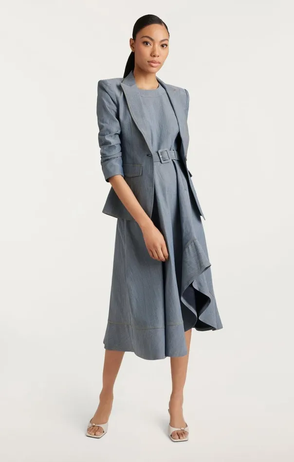 Cinq Sept Zelda Dress Lightindigo Women Midi