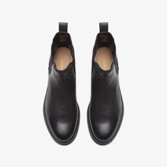 Clarks Ankle Boots Cologne Arlo 2 Ankle Boot Black Leather 8211 Women