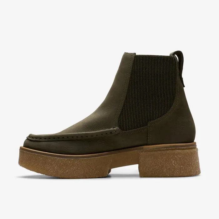 Clarks Ankle Boots Linoso Top Ankle Boot Dark Green Nubuck 8211 Women