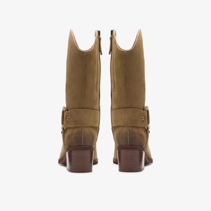 Clarks Ankle Boots Morzine Rise Dark Sand Suede 8211 Women