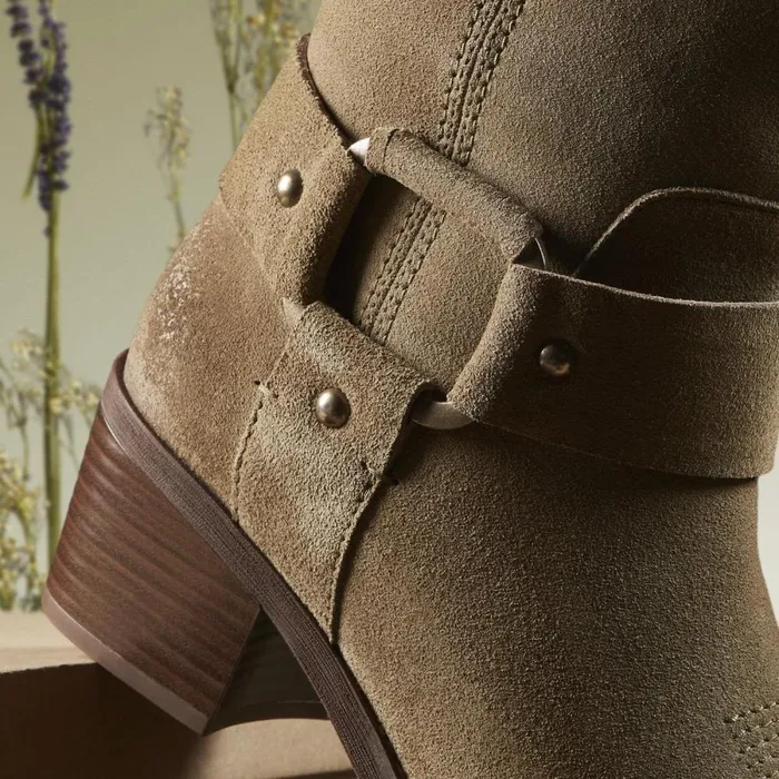 Clarks Ankle Boots Morzine Rise Dark Sand Suede 8211 Women