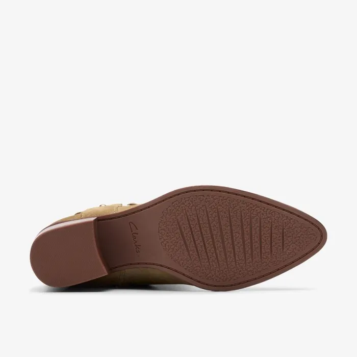 Clarks Ankle Boots Morzine Rise Dark Sand Suede 8211 Women