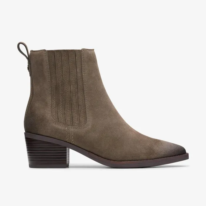 Clarks Ankle Boots Morzine Top Ankle Boot Mole Grey Suede 8211 Women