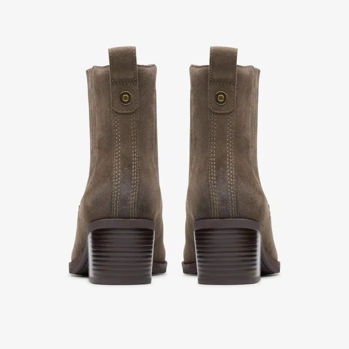 Clarks Ankle Boots Morzine Top Ankle Boot Mole Grey Suede 8211 Women