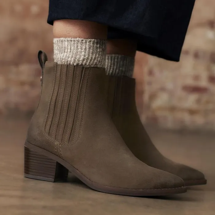 Clarks Ankle Boots Morzine Top Ankle Boot Mole Grey Suede 8211 Women