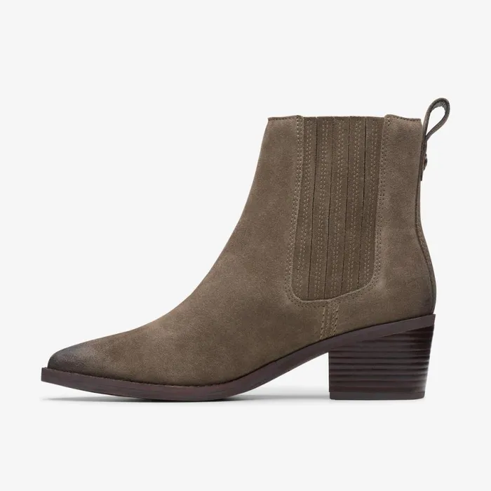 Clarks Ankle Boots Morzine Top Ankle Boot Mole Grey Suede 8211 Women