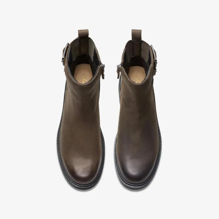 Clarks Ankle Boots Orinoco 2 Bay Mole Grey Leather 8211 Women