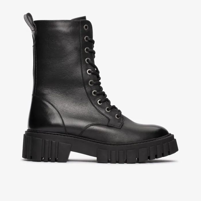 Clarks Ankle Boots Page Lace Boot Black Leather 8211 Women