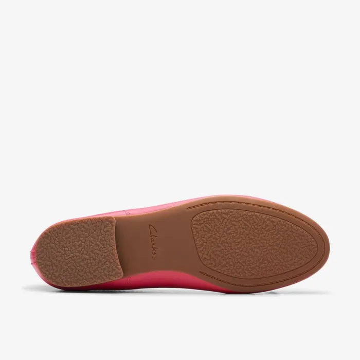 Clarks Ballet Pumps Fawna Lily Bright Pink Leather 8211 Women