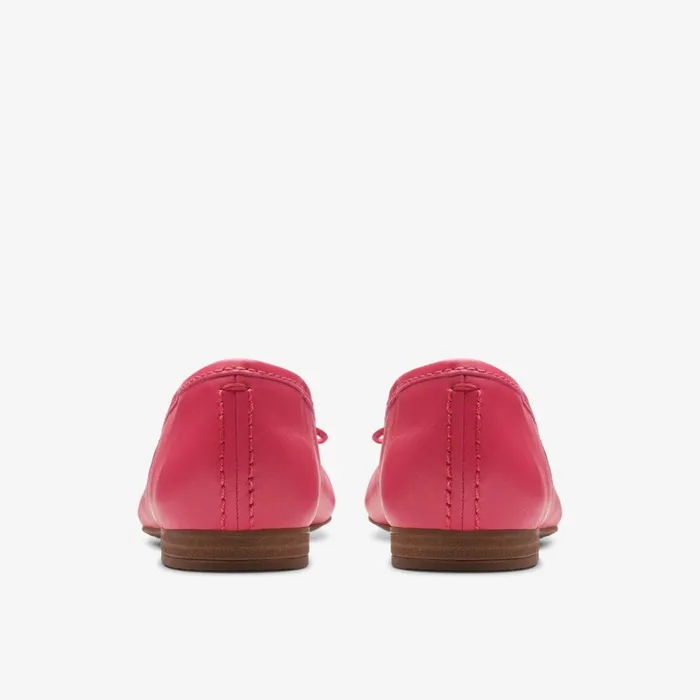 Clarks Ballet Pumps Fawna Lily Bright Pink Leather 8211 Women