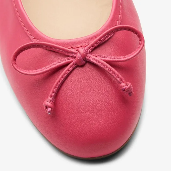 Clarks Ballet Pumps Fawna Lily Bright Pink Leather 8211 Women