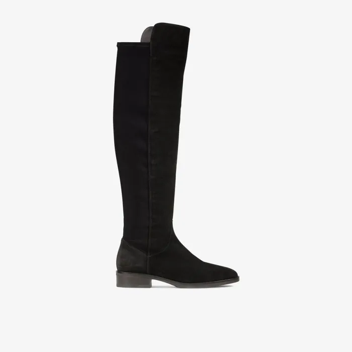 Clarks Black Boots Pure Caddy Knee High Boot Black Suede 8211 Women