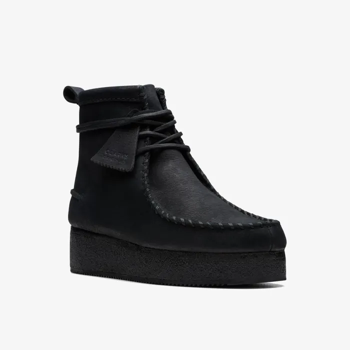 Clarks Black Boots Wallabee Craft Black Nubuck 8211 Women Clarks Black Boots Wallabee Craft Black Nubuck 8211 Women