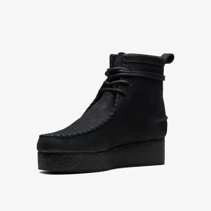 Clarks Black Boots Wallabee Craft Black Nubuck 8211 Women Clarks Black Boots Wallabee Craft Black Nubuck 8211 Women