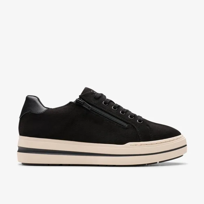 Clarks Black Shoes Audreigh Sky Black Fabric 8211 Women