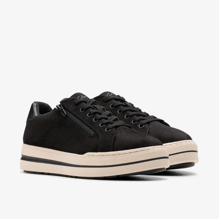 Clarks Black Shoes Audreigh Sky Black Fabric 8211 Women