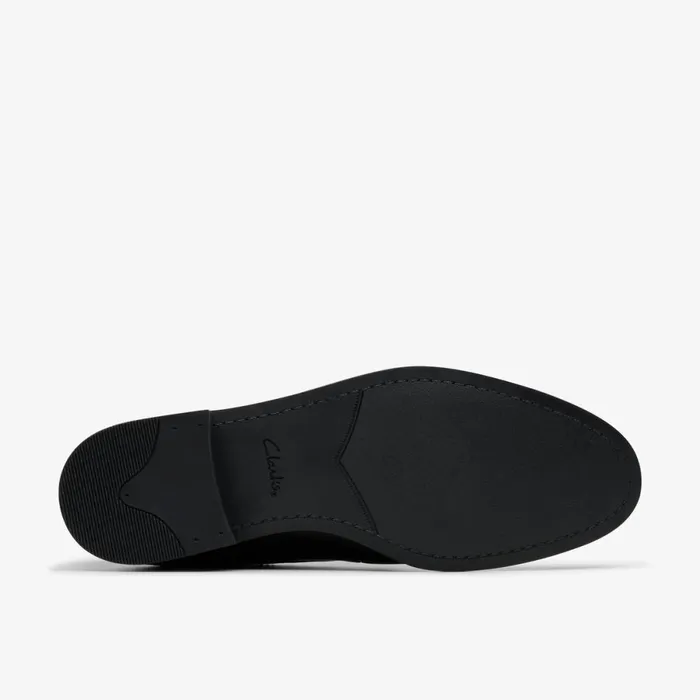 Clarks Black Shoes Brandon Lace Black Leather 8211 Men