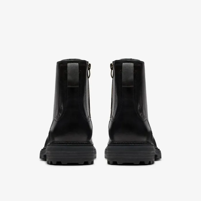 Clarks Black Shoes Clarkridge Hi Black Leather 8211 Men