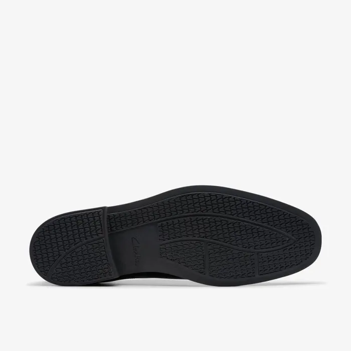 Clarks Black Shoes Howard Over Black Leather 8211 Men