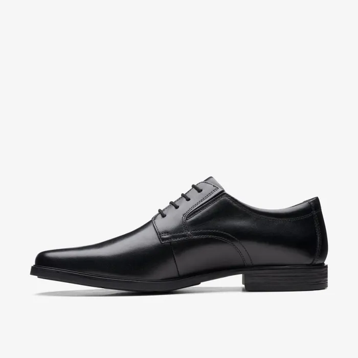 Clarks Black Shoes Howard Walk Black Leather 8211 Men